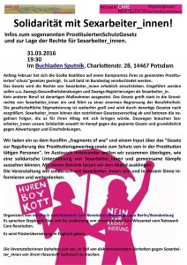 Solidarität mit Sexarbeiter_innen - 31. 03. 2016
